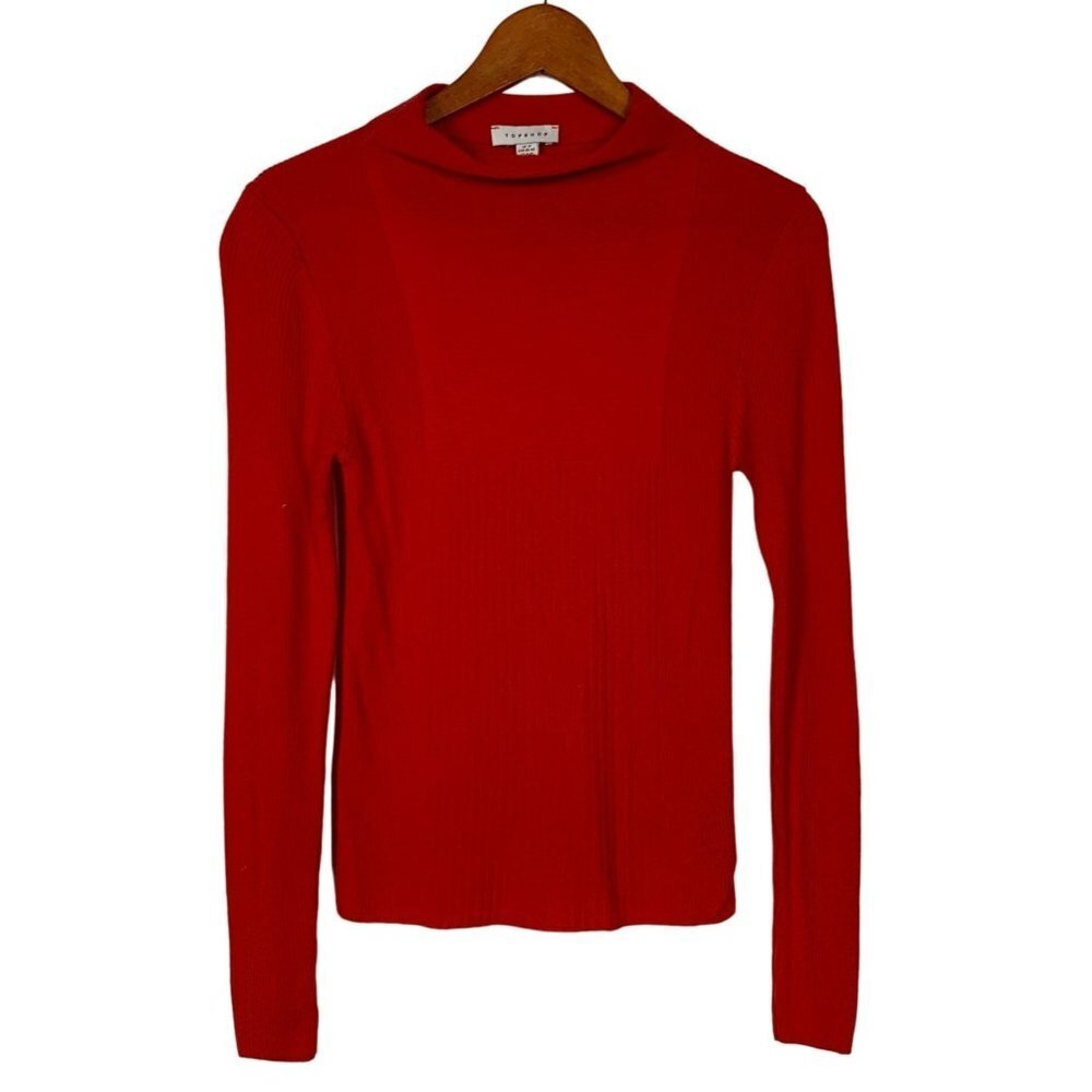 Topshop Womens Red Sweater Size 8-10